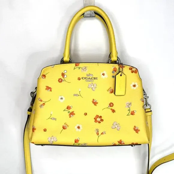 Coach Mini Lilli Mystical Floral Yellow Crossbody Bag